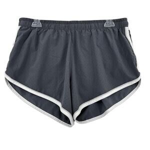 Rabbit‎ Running Shorts Womens Size XL Gray Perforated Lined Drawstring Athletic